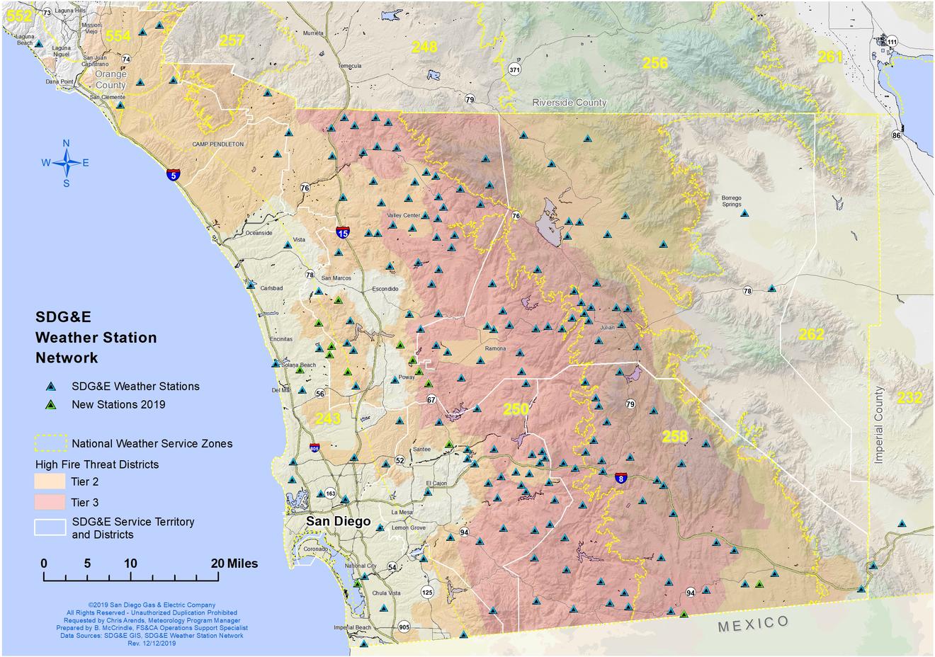 Map of Weather Stations