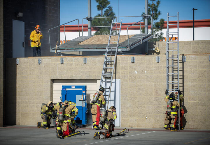 training grounds for fire cadets at miramar college.