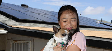 Sunny Days Bring Energy, Food for the Tran Family – and Cool for their Four-Legged Fashionistas