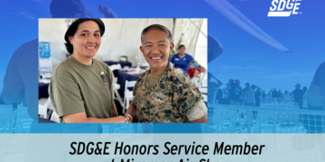 SDG&E Honors Service Member at Miramar Air Show