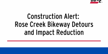 Construction Alert:  Rose Creek Bikeway Detours and Impact Reduction