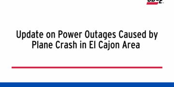 Update on Power Outages Caused by Plane Crash in El Cajon Area 