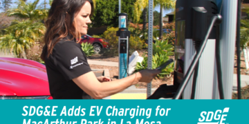 SDG&E Adds EV Charging for MacArthur Park in La Mesa