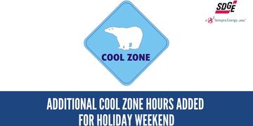 Additional Cool Zone Hours Added For Holiday Weekend