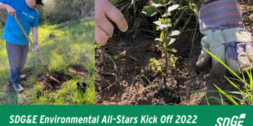 SDG&E Environmental All-Stars Kick Off 2022 with San Dieguito River Valley Conservancy 