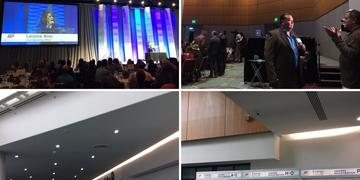 Collage of scenes from the 2019 Energy Showcase