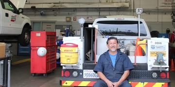 Earl Rice, fleet maintenance technician