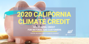 California Climate Credit to offset April bills for SDG&E natural gas customers by $21.11 in credit